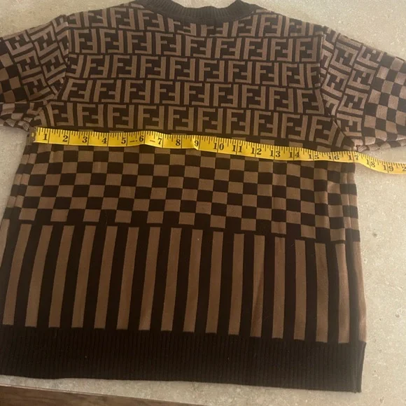 Fendi Women’s vintage brown wool sweater - Picture 5 of 6